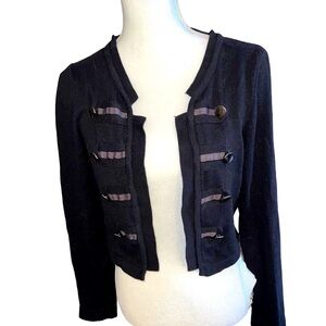 MEXX “band” cropped wool and cotton sweater, so chic!